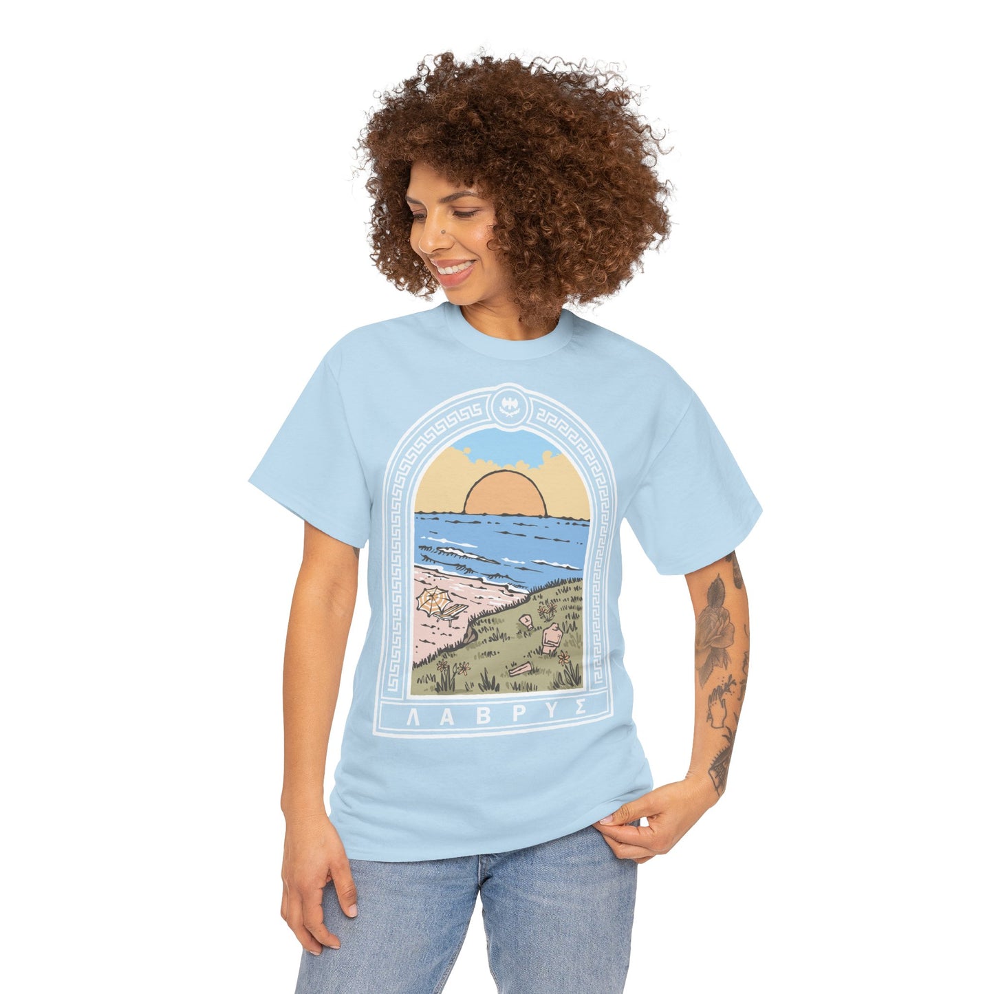 Unisex Cyclades (Front) Heavy Cotton Tee