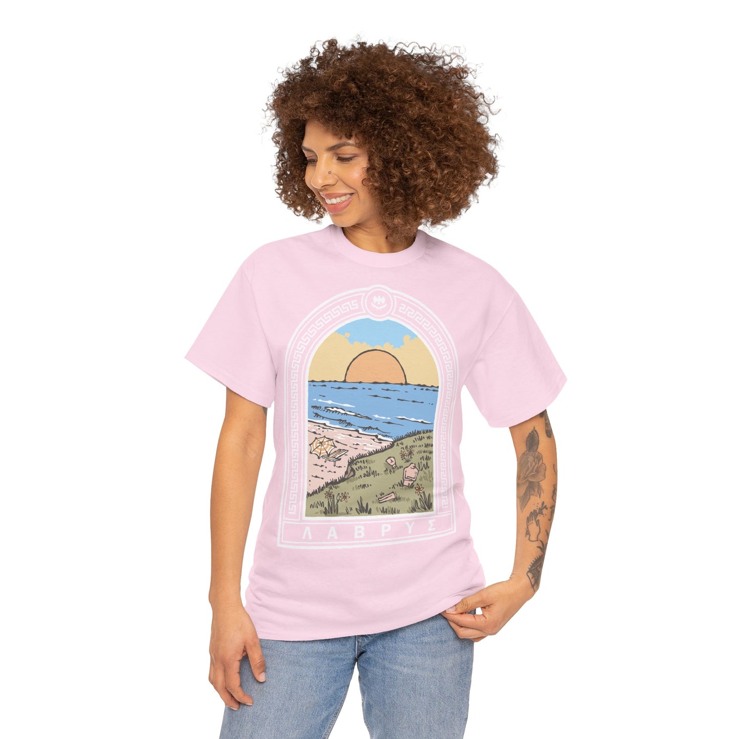 Unisex Cyclades (Front) Heavy Cotton Tee