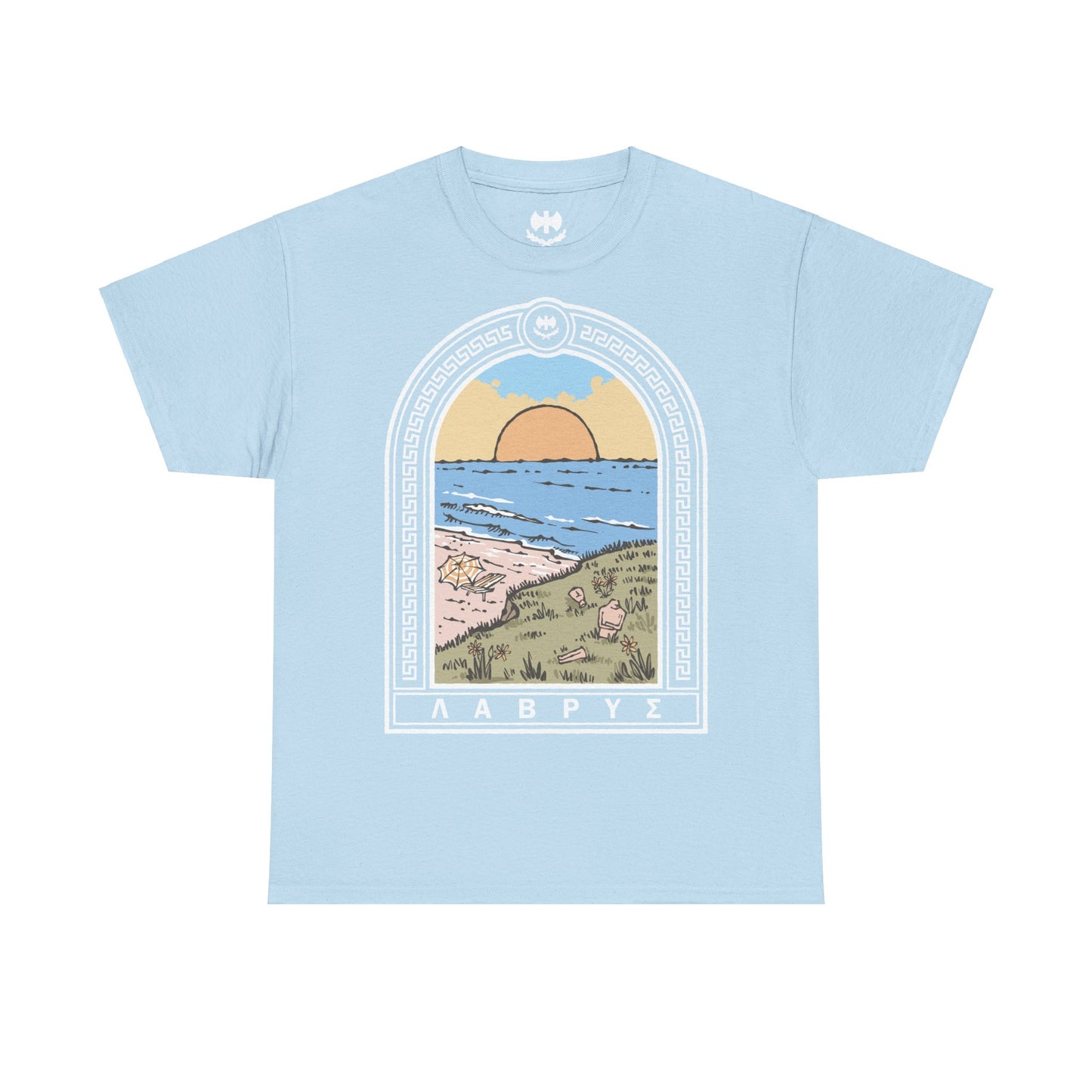 Unisex Cyclades (Front) Heavy Cotton Tee