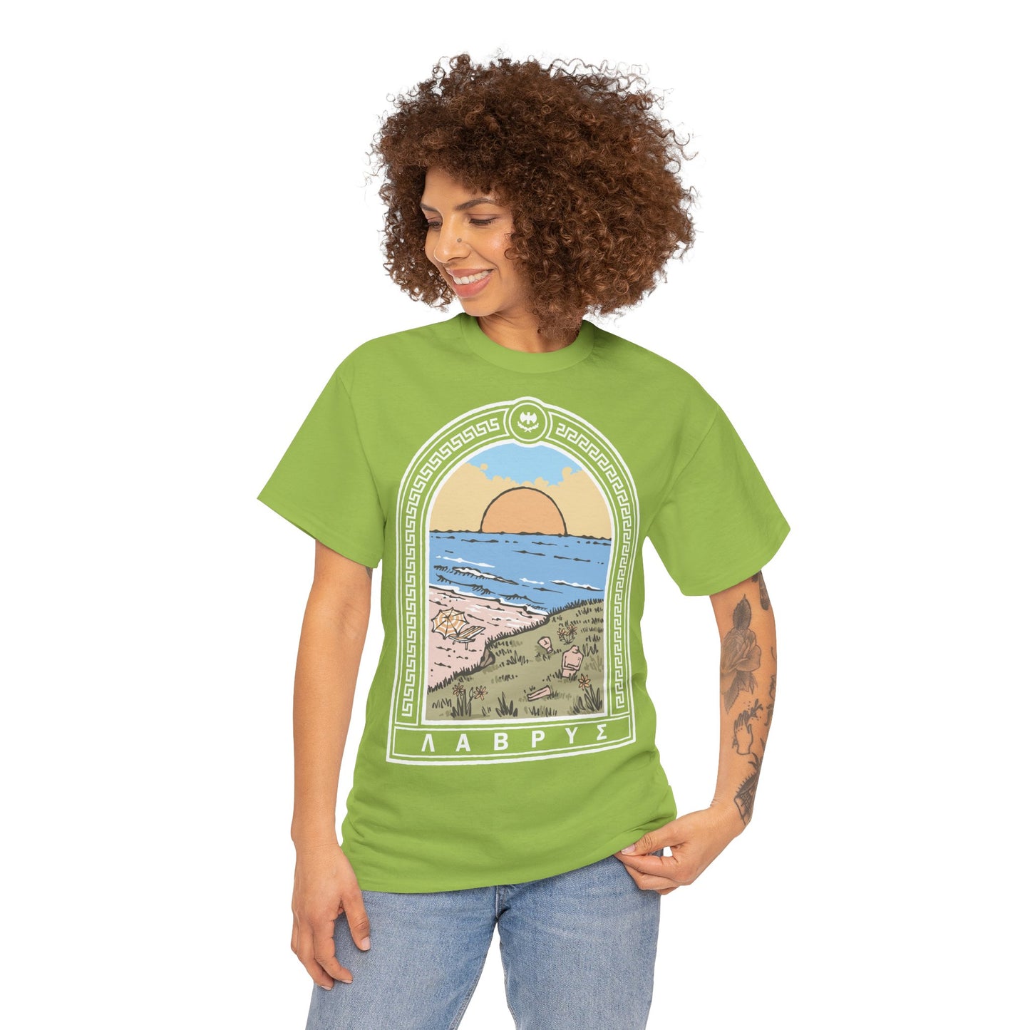 Unisex Cyclades (Front) Heavy Cotton Tee